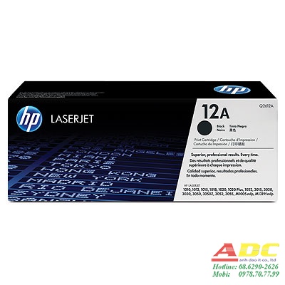 Mực in HP 12A Black LaserJet Toner Cartridge (Q2612A)